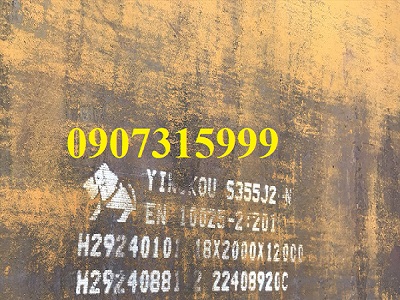 Thép tấm S355J2 (S355J2+N) dày 18mm/18ly(18li)