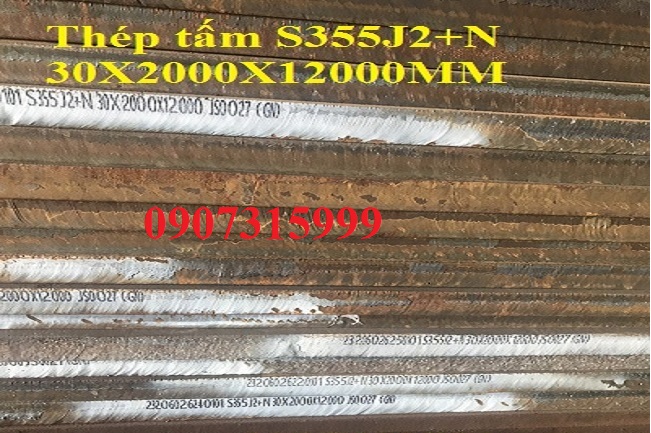 BÁO GIÁ THÉP TẤM S355J2(S355J2+N) dày 22mm/22ly(22li)
