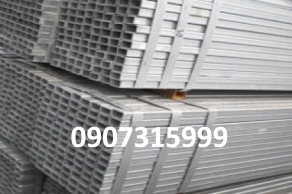 Thép hộp mạ kẽm 25x50x1mm 