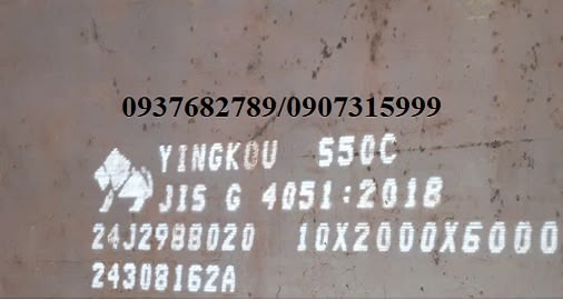 Thép tấm C50 dày 10mm JIS G-4051 YINGKOU Trung Quốc