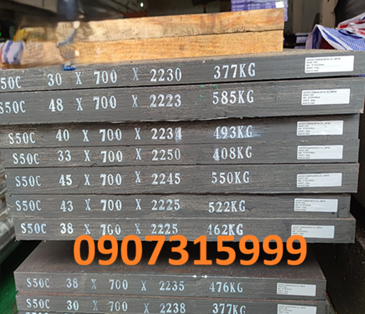 Thép tấm C50 dày 43mm JIS G-4051 YINGKOU Trung Quốc