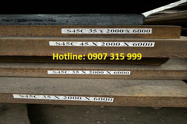 Thép tấm C45 dày 45mm hay 45ly