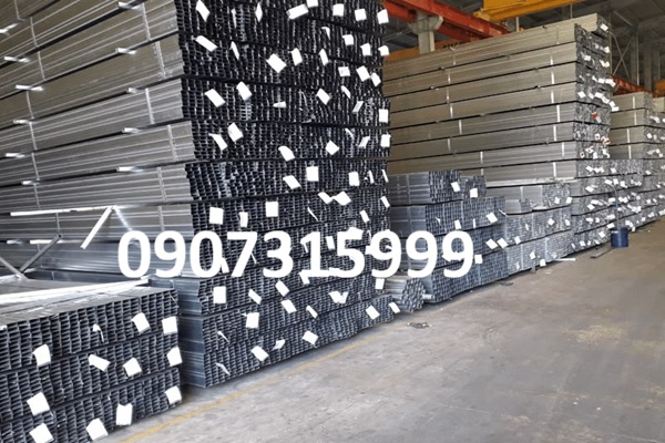 Thép hộp mạ kẽm 25x50x2.5mm 