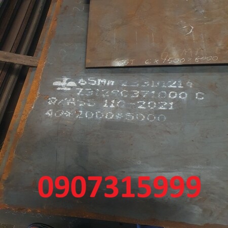 Thép tấm chịu mài mòn 65MN-65GE dày 45mm-45ly-45li
