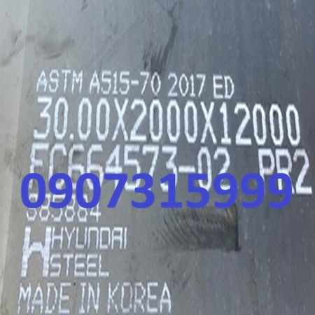 Thép tấm chịu nhiệt ASTM A515 Gr.70 dày 30mm/30ly
