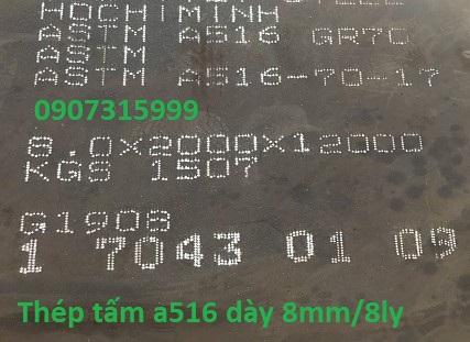 Thép tấm ASTM A516 GR70 dày 6/8/10/12mm/ly/li Nhật Bản, Trung Quốc 