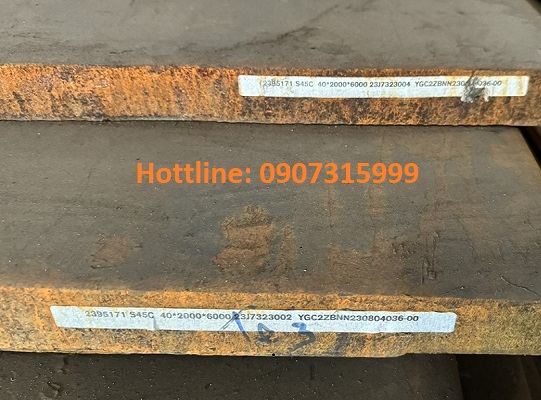 Thép tấm C45 dày 40mm hay 40ly