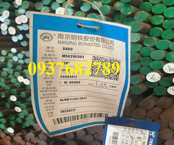 Thép tròn đặc S45C/C45 phi 10, phi 12, phi 15, phi 16, phi 18, phi 20