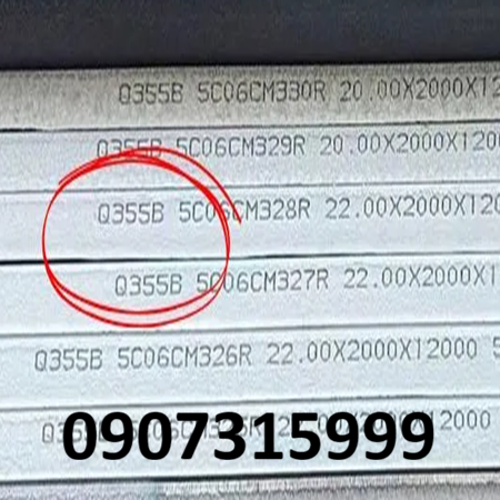 Thép tấm 22x2000x6000mm Q355B