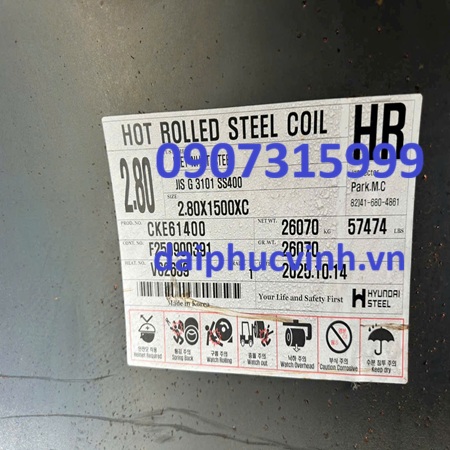 Thép tấm SS400-A36-Q235 dày 4mm/4ly
