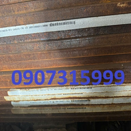 Thép tấm chịu nhiệt ASTM A515 Gr.70 dày 22mm/22ly